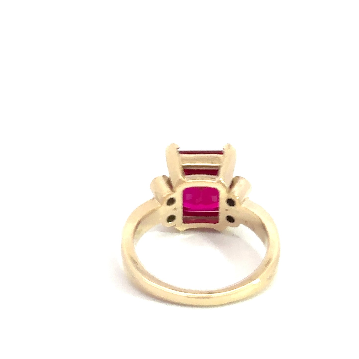 Engagement Emerald Cut  5.0 Ct. Ruby Lab Grown