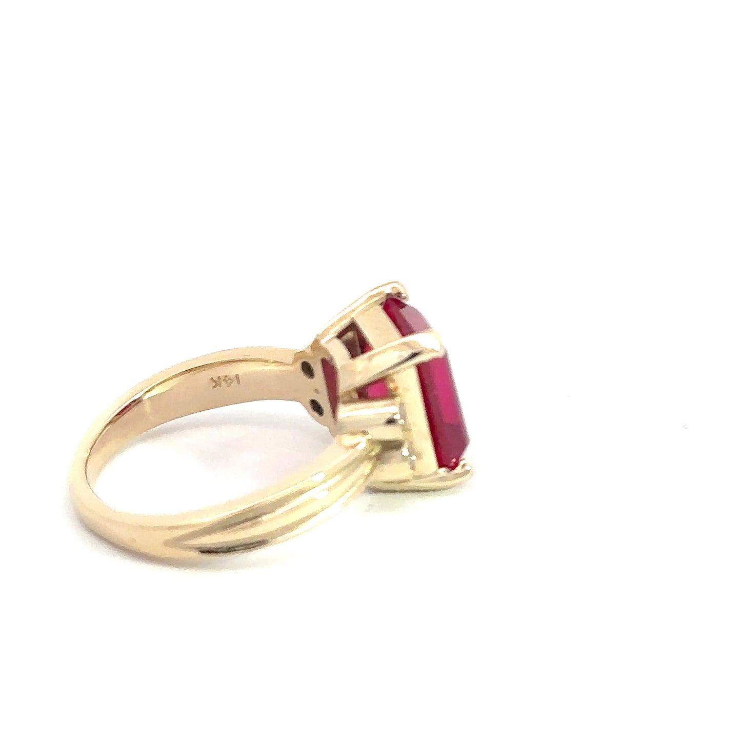 Engagement Emerald Cut  5.0 Ct. Ruby Lab Grown