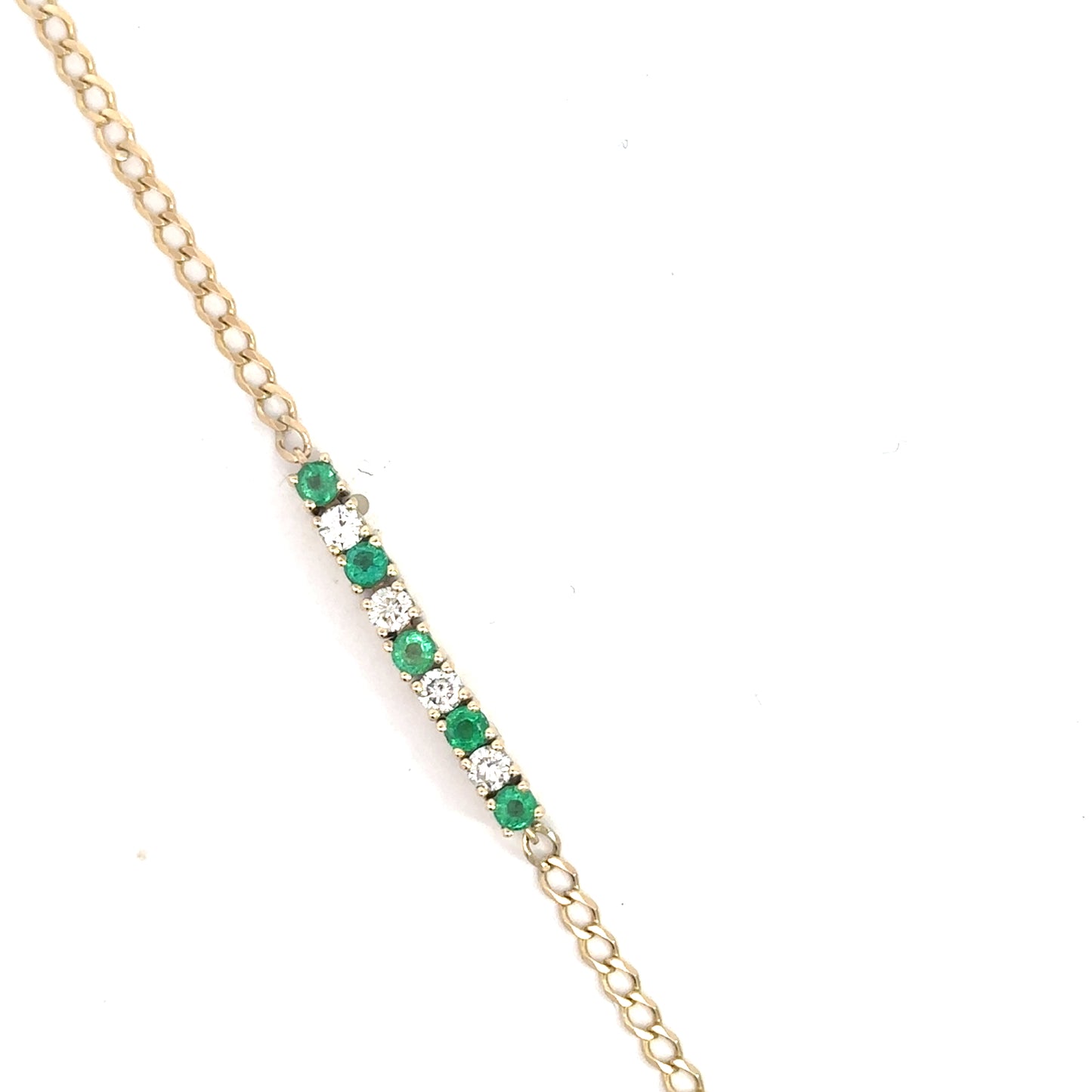 Emerald Bracelet  14K Gold