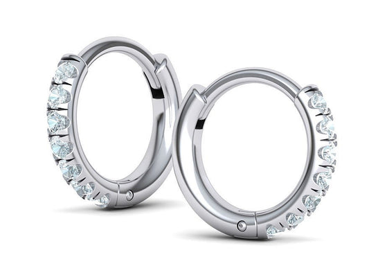 Diamond Hoop Earrings 0.37 Ct. TW