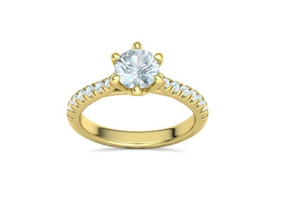 Engagement Diamond Ring , 1.0 Ct. ,14KY