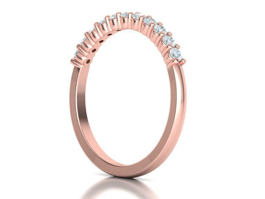 Wedding Band 14KR Gold