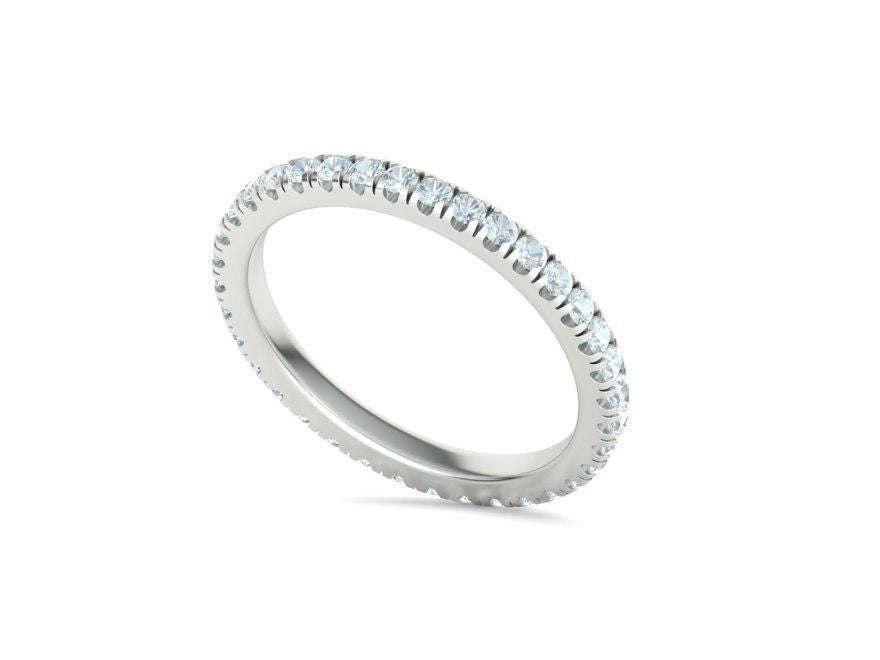Wedding Band Eternity French Pave
