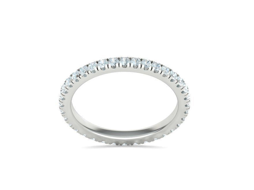 Wedding Band Eternity French Pave