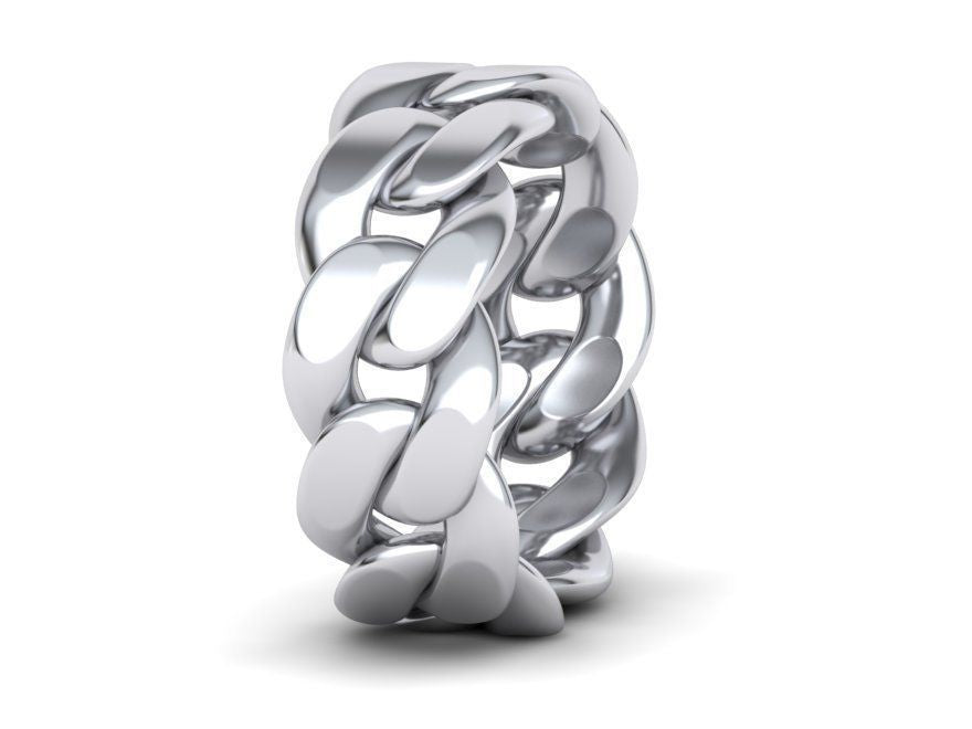 Cuban Ring 7.0 mm Wide ,14KW