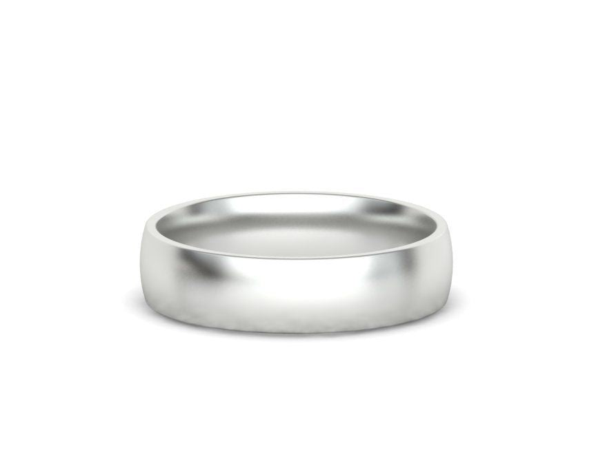 Wedding Band 5.0mm  14KY ,14KW , 14KR