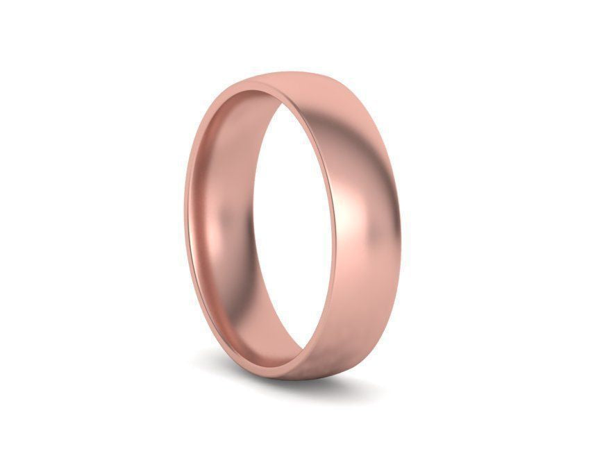 Wedding Band 5.0mm  14KY ,14KW , 14KR