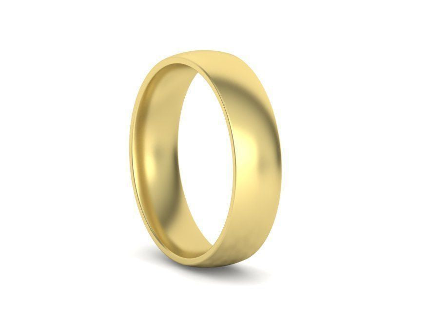 Wedding Band 5.0mm  14KY ,14KW , 14KR