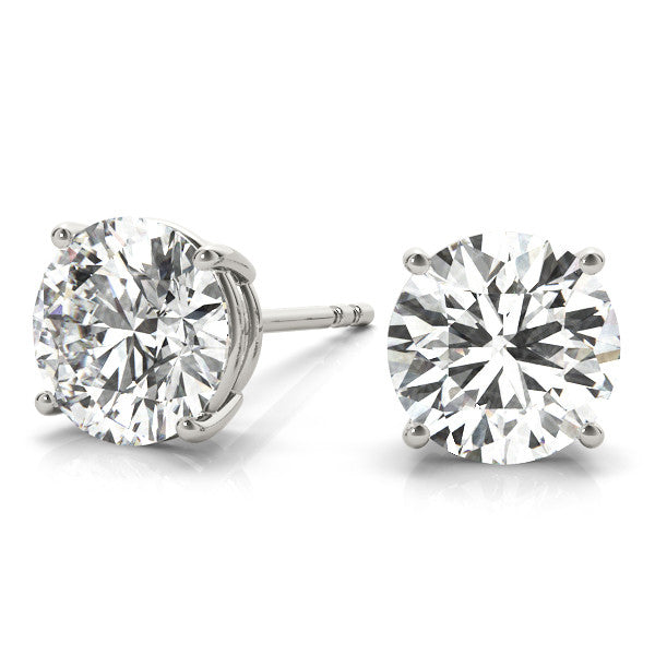 2.0 Ct TW Lab Grown Diamond Stud Earrings.