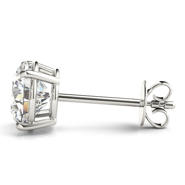 2.0 Ct TW Lab Grown Diamond Stud Earrings.