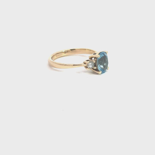 Aquamarine Oval 8x6 mm