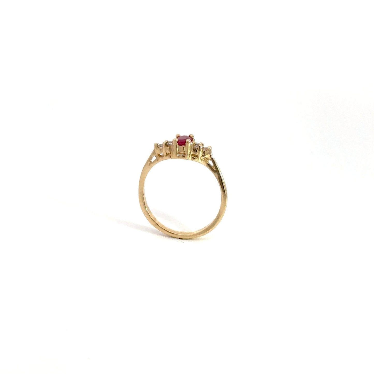 Ruby Ring 14K Yellow Gold - Gold Star Jewelry