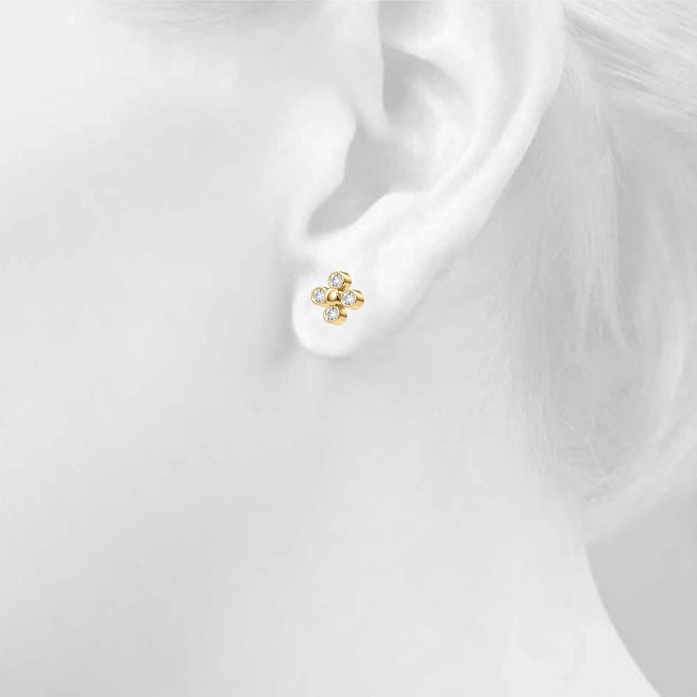 0.50 ct. tw. Lab Diamond Cluster Earrings