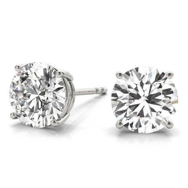 2.0 Ct TW Lab Grown Diamond Stud Earrings. - Gold Star Jewelry