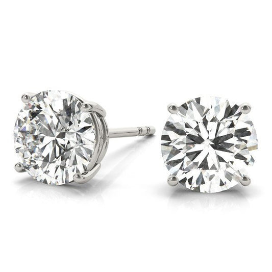 2.0 Ct TW Lab Grown Diamond Stud Earrings. - Gold Star Jewelry