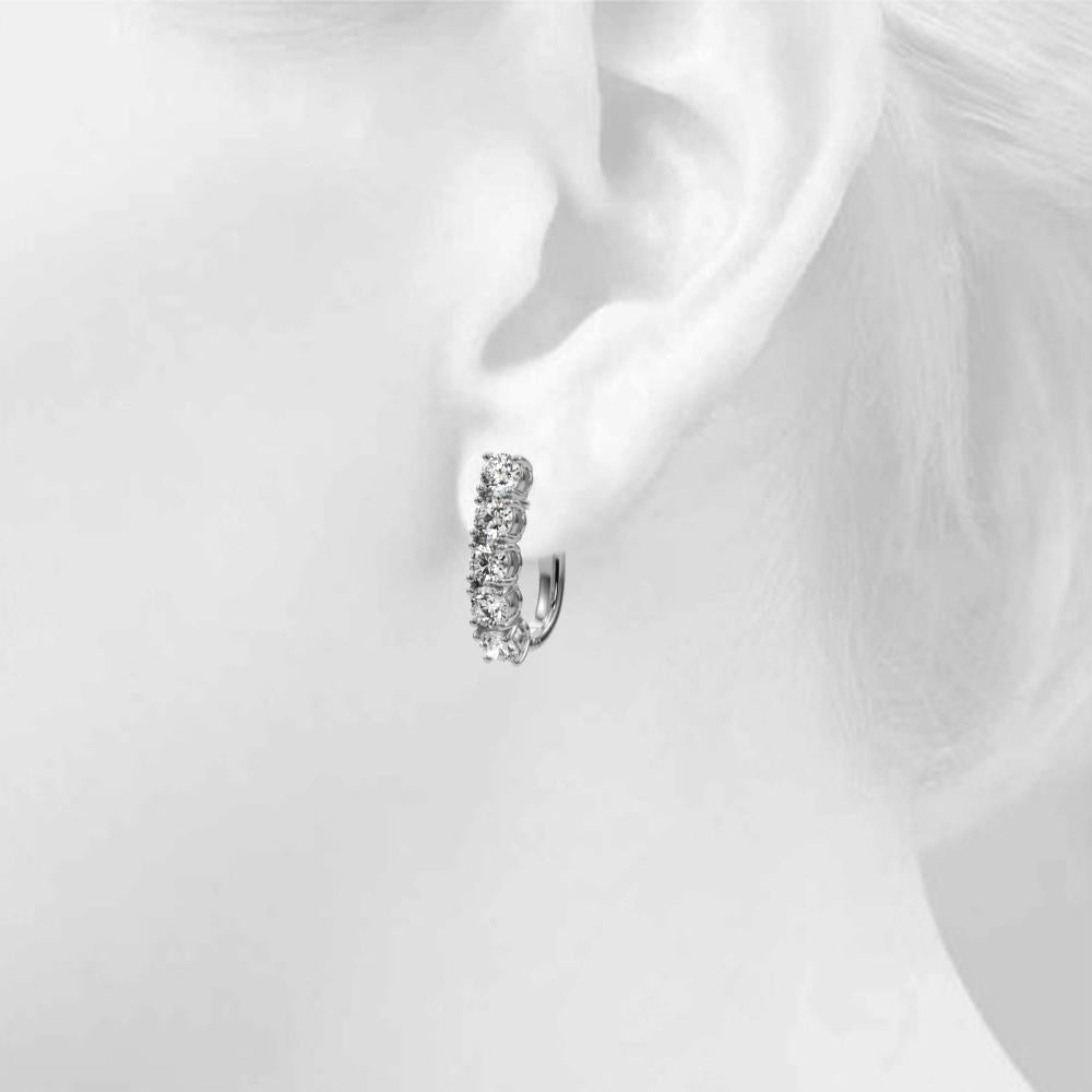 2 ct. tw. 5-Stone Lab Diamond Earrings