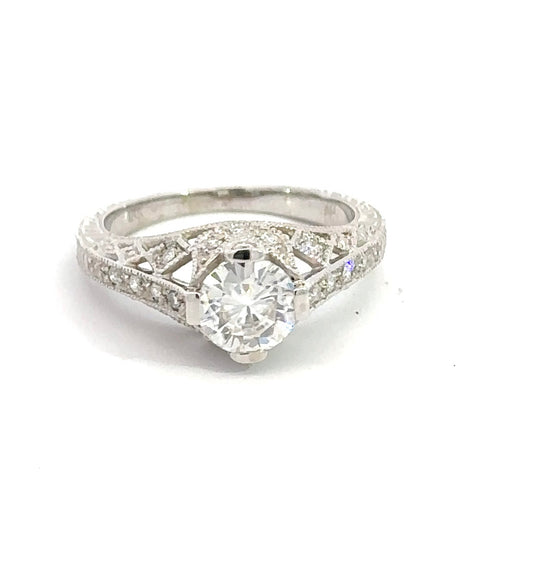 Engagement Diamond Ring  1.0 CT , 18KW