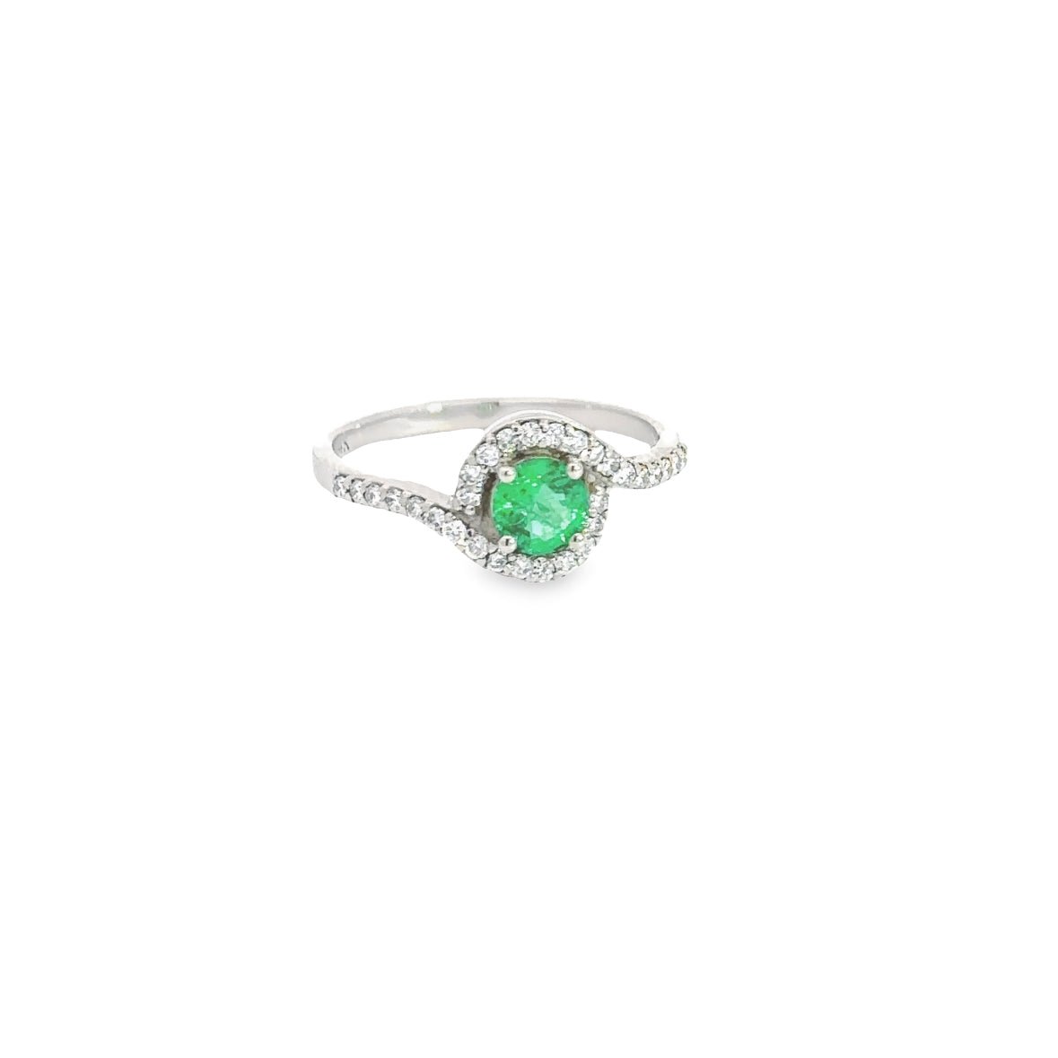Bypass Emerald Ring 1/2 Ct - Gold Star Jewelry