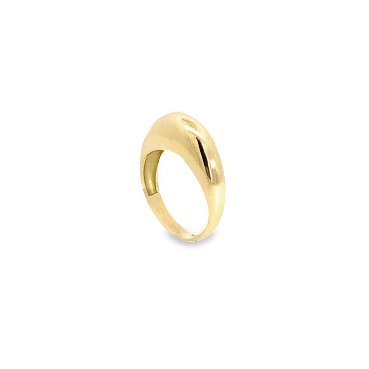 Dome Ring , 18K Yellow Gold - Gold Star Jewelry