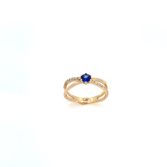 Sapphire Ring 14K Yellow Gold