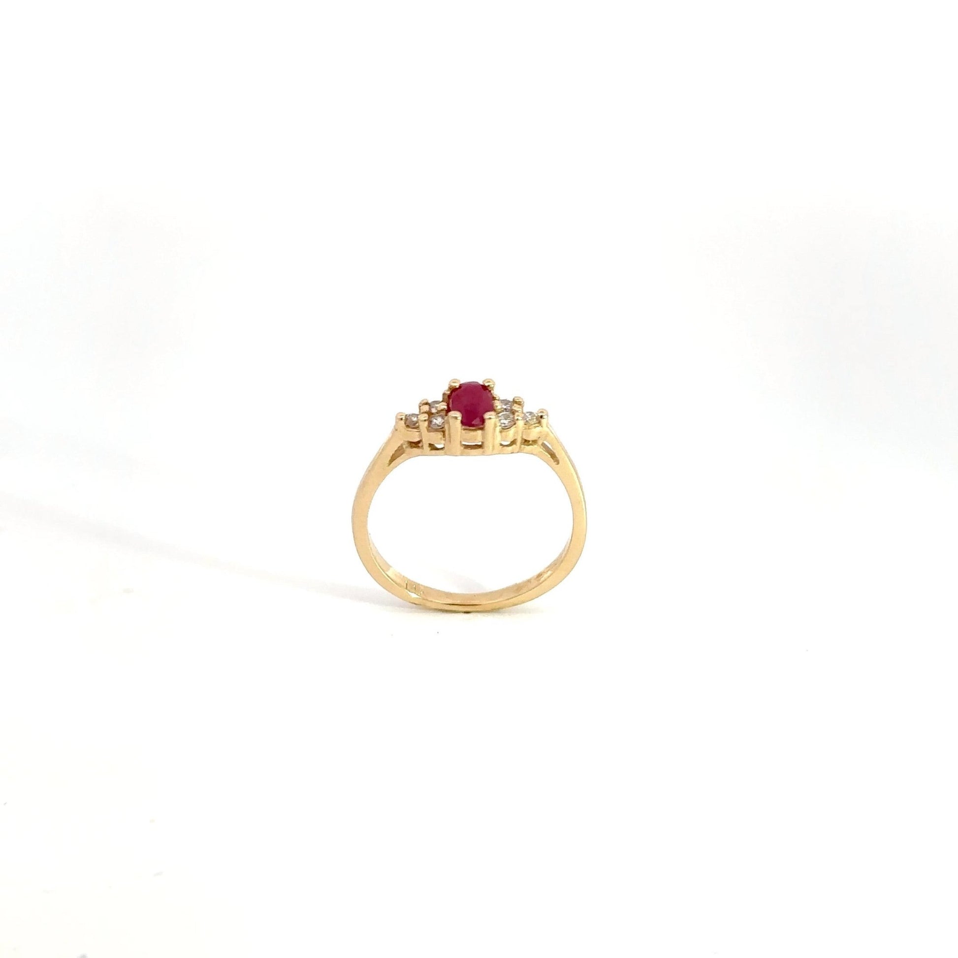 Ruby Ring 14K Yellow Gold - Gold Star Jewelry