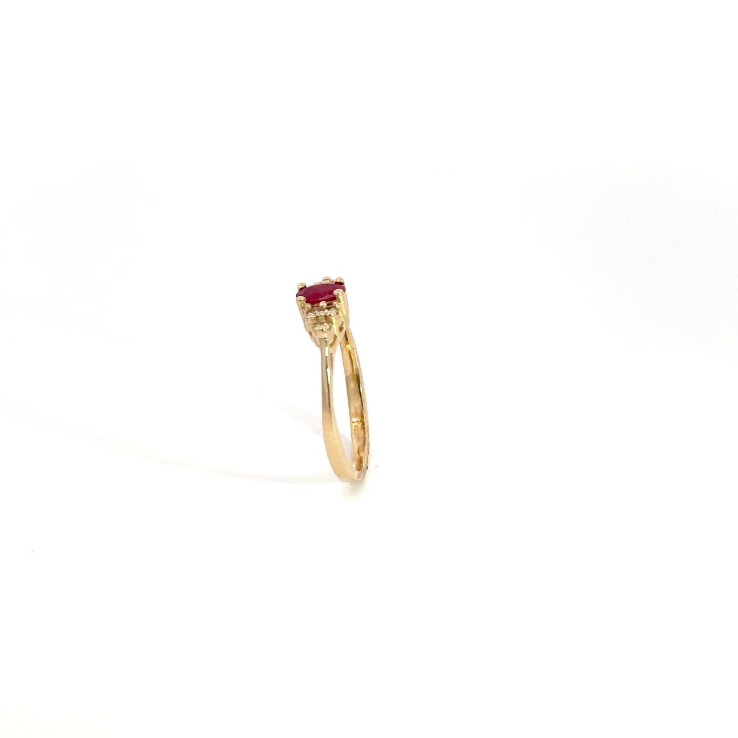Ruby Ring 14K Yellow Gold - Gold Star Jewelry