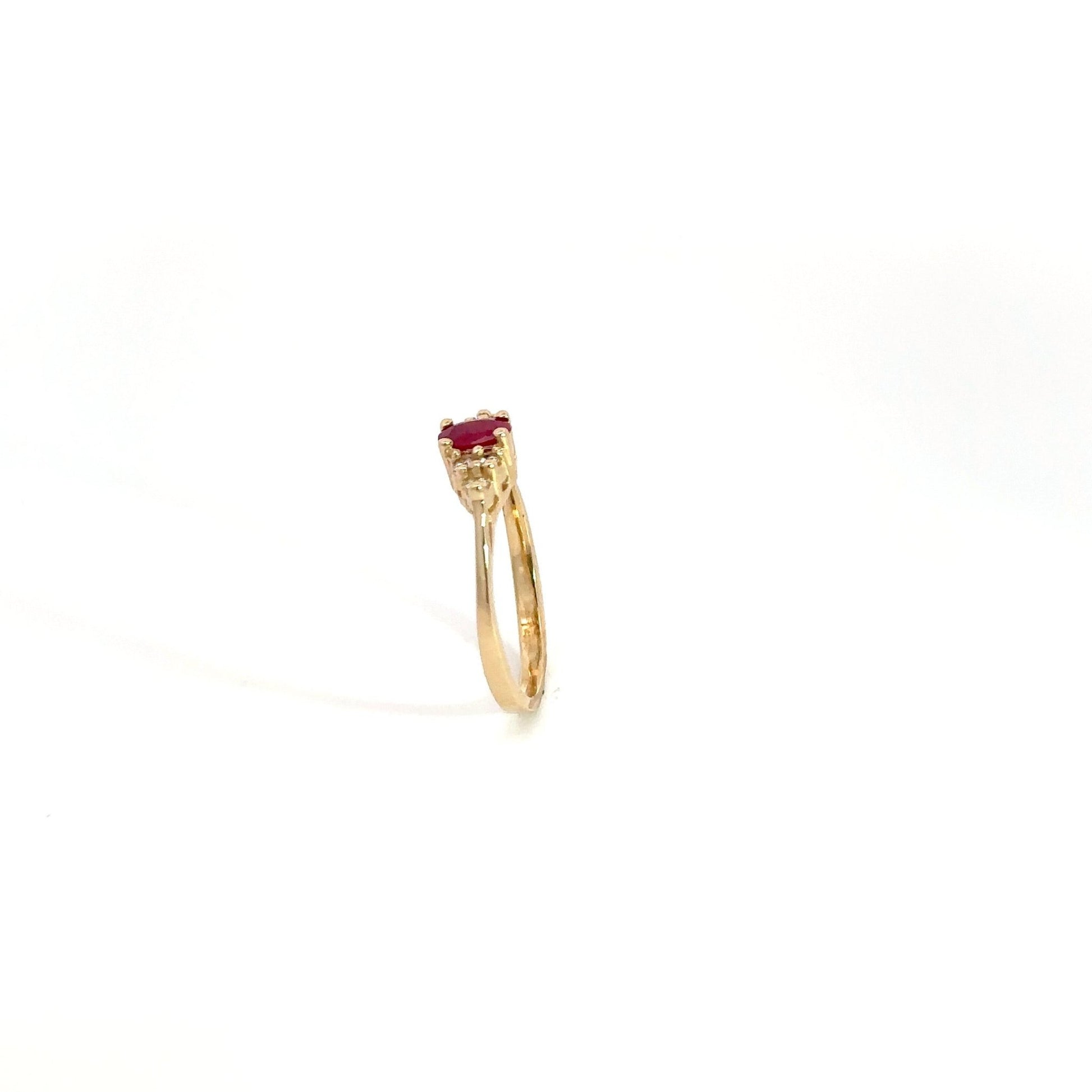 Ruby Ring 14K Yellow Gold - Gold Star Jewelry