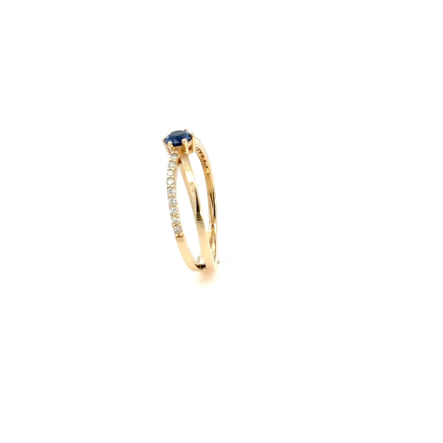 Sapphire Ring , 14K Yellow Gold - Gold Star Jewelry