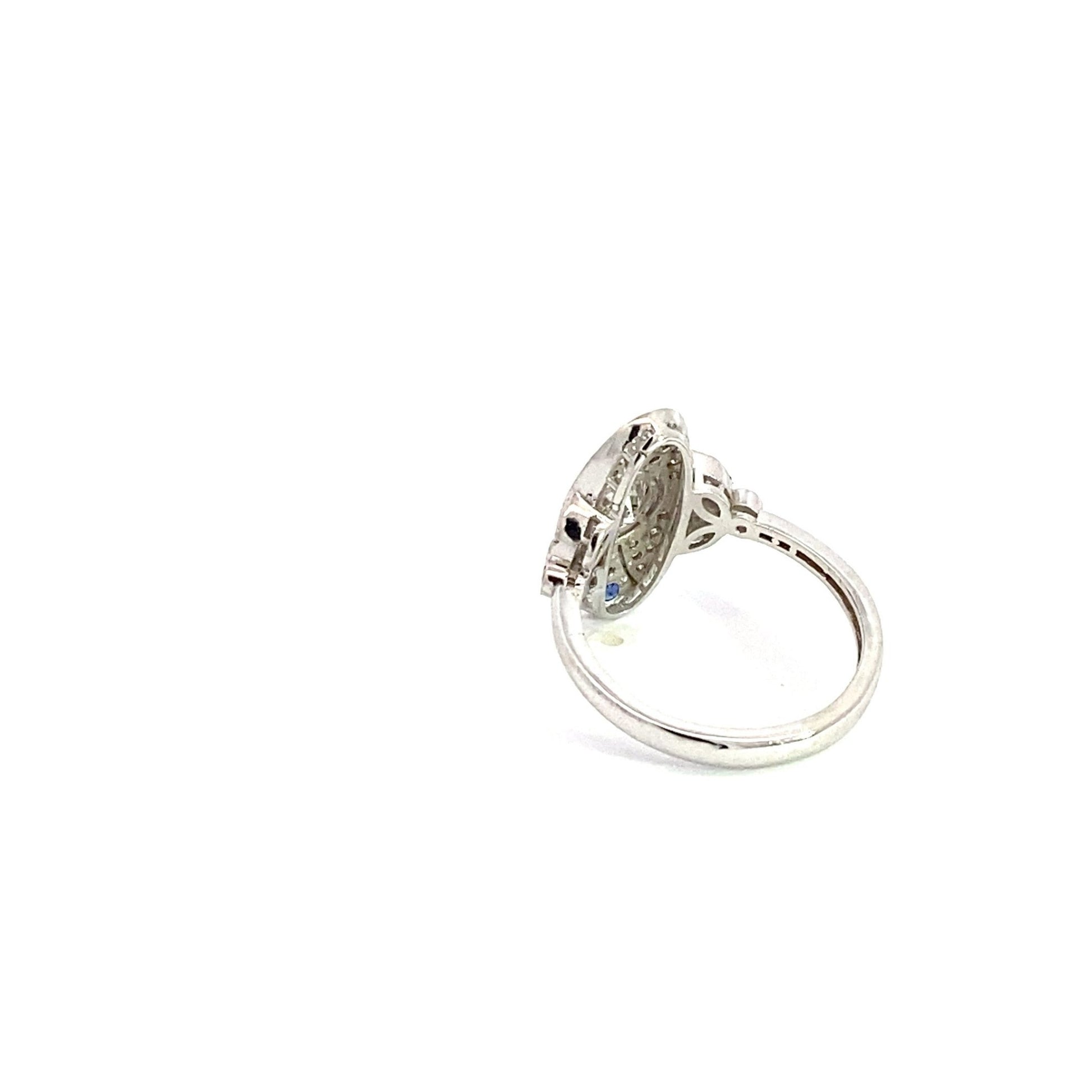 Vintage Ring 18K White Gold - Gold Star Jewelry