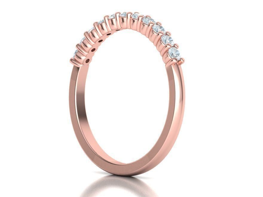 Wedding Band 14KR Gold - Gold Star Jewelry