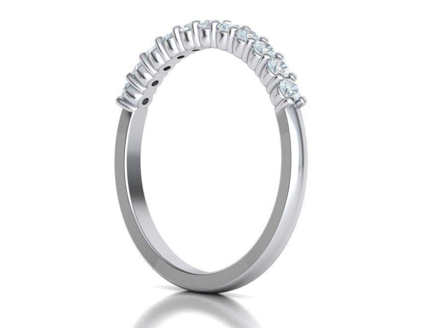 Wedding Band 14KW Gold - Gold Star Jewelry